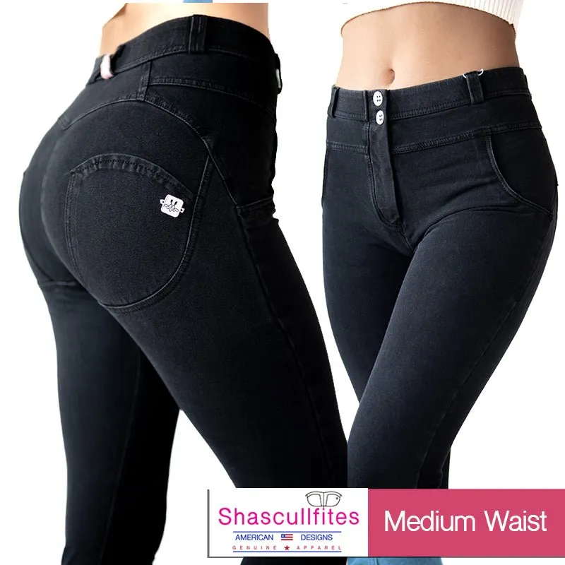 Shascullfites bum lifting denims - MEDIUM WAIST