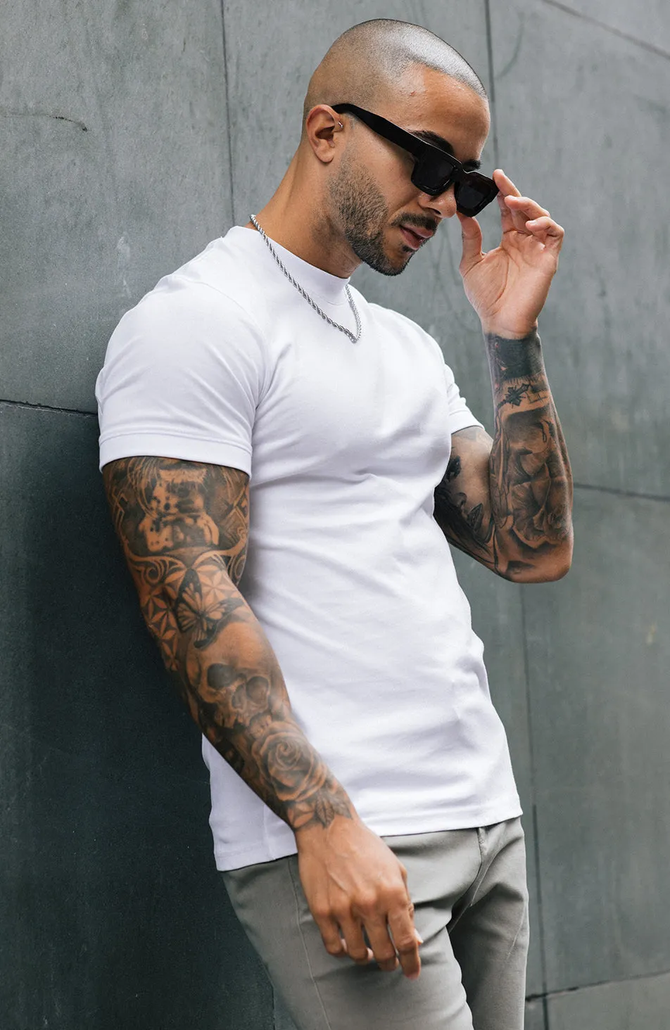 Signature Slim Tee in White