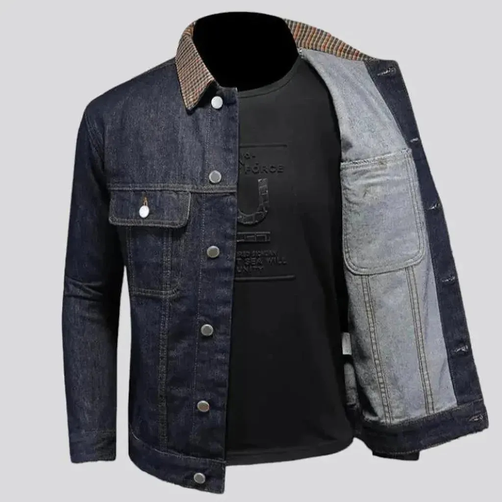 Slim street men's jeans jacket