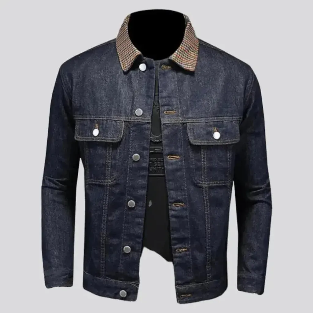 Slim street men's jeans jacket