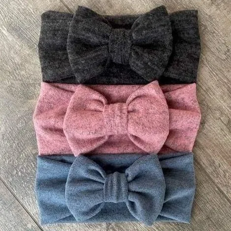 Solid Colors | Ear Warmer Bow Headbands