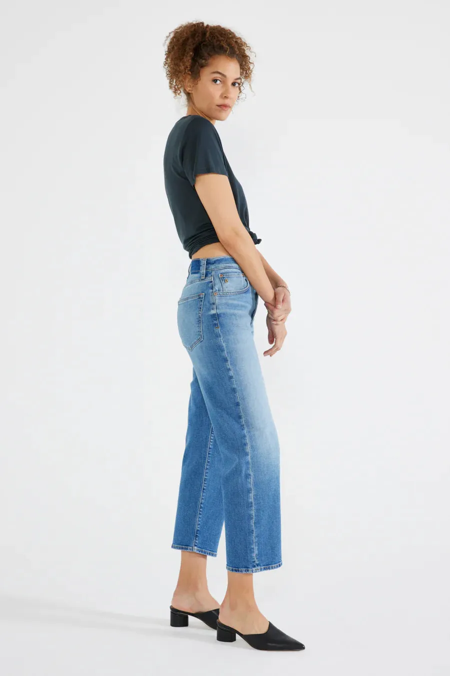 The Tia Vintage Straight Denim by Ética - Super Sonic