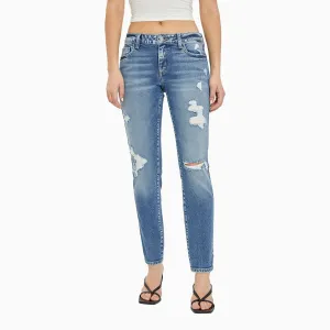 Women's Low Rise Of Mom Skinny Denim Pant