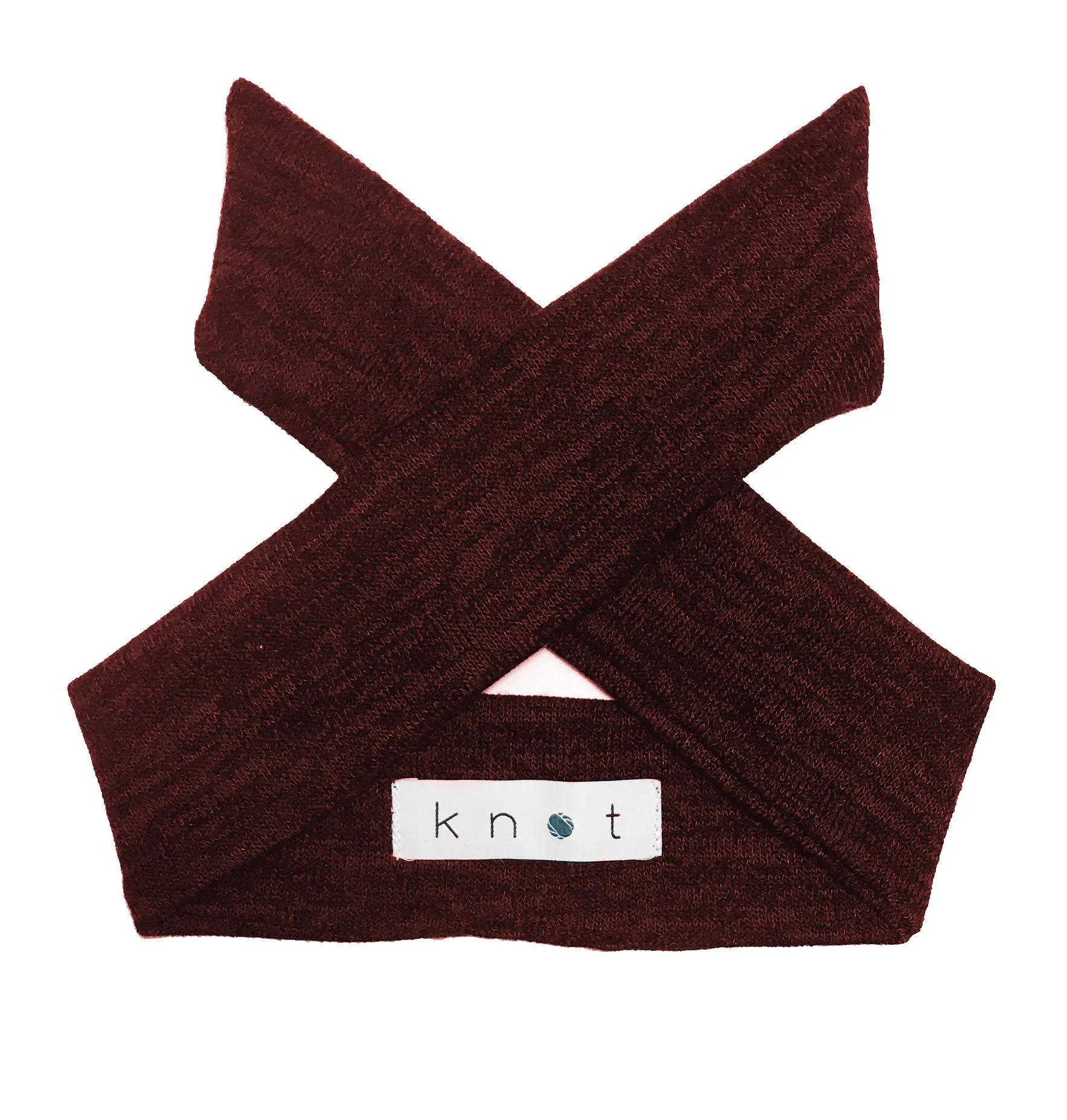 Wrap Bow Headwrap // Wine KNIT