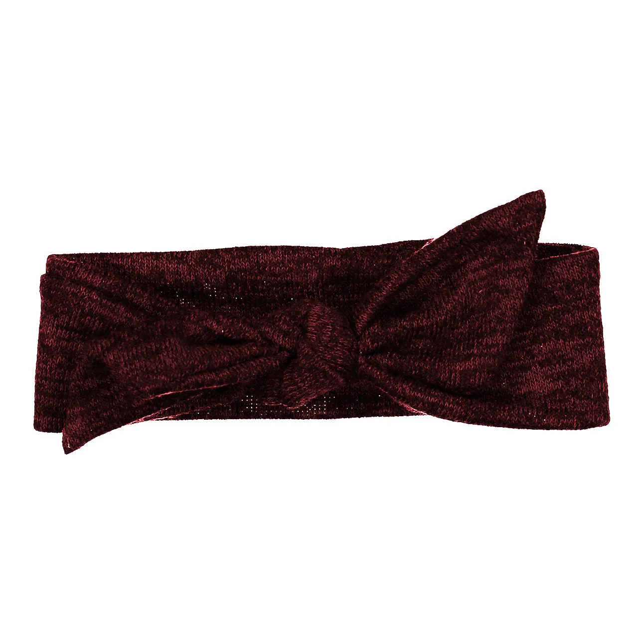 Wrap Bow Headwrap // Wine KNIT